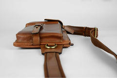 Leather Mens Fanny Pack Waist Bag Hip Pack Belt Bag Bumbag for Men