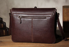 Leather Mens Messenger Bag Shoulder Bag Crossbody Bag for Men
