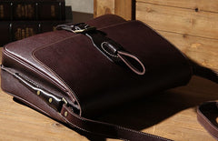 Leather Mens Messenger Bag Shoulder Bag Crossbody Bag for Men