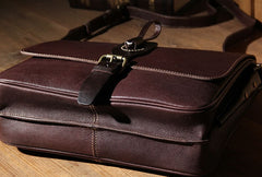 Leather Mens Messenger Bag Shoulder Bag Crossbody Bag for Men