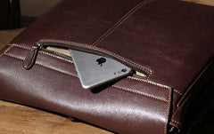Leather Mens Messenger Bag Shoulder Bag Crossbody Bag for Men