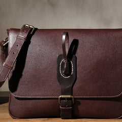 Leather Mens Messenger Bag Shoulder Bag Crossbody Bag for Men