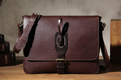 Leather Mens Messenger Bag Shoulder Bag Crossbody Bag for Men