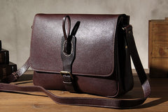 Leather Mens Messenger Bag Shoulder Bag Crossbody Bag for Men