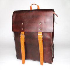 Leather Mens School Backpacks Travel Backpacks Laptop Backpack for men - iwalletsmen