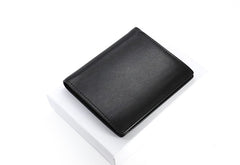 Leather Mens Slim Bifold Small Wallet Front Pocket Wallet Small Wallet for Men - iwalletsmen