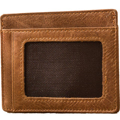 Leather Mens Slim Card Holder Front Pocket Wallets Card Wallet for Men - iwalletsmen