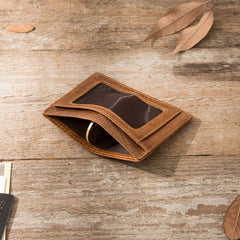Leather Mens Slim Card Holder Front Pocket Wallets Card Wallet for Men - iwalletsmen