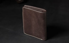 Leather Mens Slim billfold Leather Wallet Men Small Wallets Bifold for Men