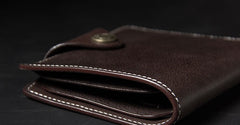 Leather Mens Slim billfold Leather Wallet Men Small Wallets Bifold for Men