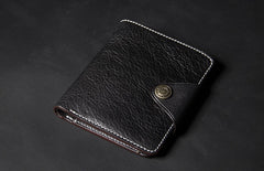 Leather Mens Slim billfold Leather Wallet Men Small Wallets Bifold for Men