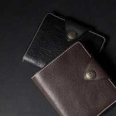 Leather Mens Slim billfold Leather Wallet Men Small Wallets Bifold for Men