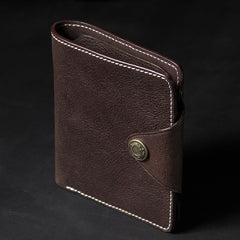 Leather Mens Slim billfold Leather Wallet Men Small Wallets Bifold for Men