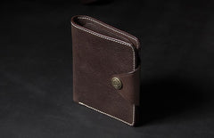 Leather Mens Slim billfold Leather Wallet Men Small Wallets Bifold for Men