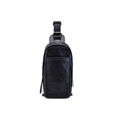 Leather Mens Sling Bag Sling Shoulder Bag Sling Backpack for men - iwalletsmen