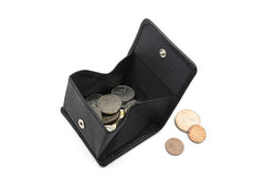 Leather Mens Small Change Wallet Coin Wallet Front Pocket Wallet for Men - iwalletsmen