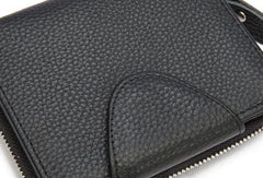 Leather Mens Wallet billfold Zipper Bifold Wallet Vintage Wallet for Men - iwalletsmen