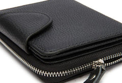 Leather Mens Wallet billfold Zipper Bifold Wallet Vintage Wallet for Men - iwalletsmen