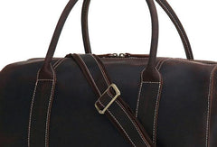 Leather Mens Weekender Bag Duffle Bag Overnight Bag Travel Bag - iwalletsmen