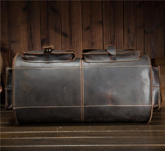 Leather Mens Weekender Bag Large Travel Bag Duffle Bag Vintage Overnight Bag Bag - iwalletsmen
