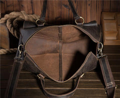 Leather Mens Weekender Bag Large Travel Bag Duffle Bag Vintage Overnight Bag Bag - iwalletsmen