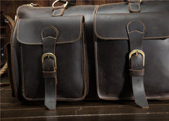 Leather Mens Weekender Bag Large Travel Bag Duffle Bag Vintage Overnight Bag Bag - iwalletsmen