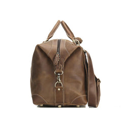Cool Leather Mens Large Weekender Bag Vintage Travel Bag Duffle Bags - iwalletsmen