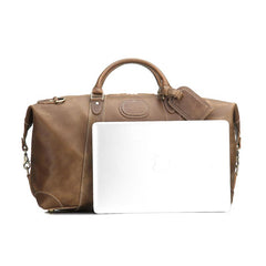 Cool Leather Mens Large Weekender Bag Vintage Travel Bag Duffle Bags - iwalletsmen