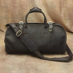 Cool Leather Mens Weekender Bags Vintage Travel Bags Duffle Bag - iwalletsmen