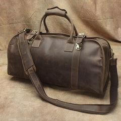 Cool Leather Mens Weekender Bags Vintage Travel Bags Duffle Bag - iwalletsmen