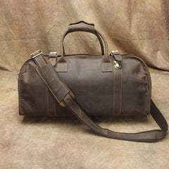 Cool Leather Mens Weekender Bags Vintage Travel Bags Duffle Bag - iwalletsmen