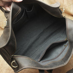 Cool Leather Mens Weekender Bags Vintage Travel Bags Duffle Bag - iwalletsmen