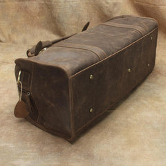 Cool Leather Mens Weekender Bags Vintage Travel Bags Duffle Bag - iwalletsmen