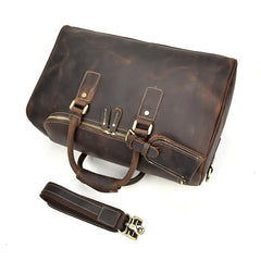 Leather Mens Weekender Bags Vintage Cool Travel Bag Duffle Bag Bag - iwalletsmen