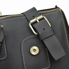 Cool Leather Mens Large Weekender Bag Vintage Travel Bag Duffle Bag for Men - iwalletsmen