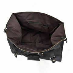 Cool Leather Mens Large Weekender Bag Vintage Travel Bag Duffle Bag for Men - iwalletsmen