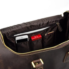 Leather Mens Weekender Bags Vintage Cool Travel Bag Duffle Bag Bag - iwalletsmen