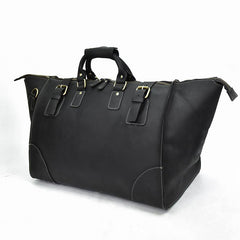 Cool Leather Mens Large Weekender Bag Vintage Travel Bag Duffle Bag for Men - iwalletsmen
