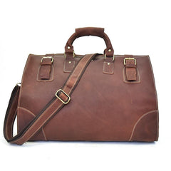 Cool Leather Mens Large Weekender Bag Vintage Travel Bag Duffle Bag for Men - iwalletsmen