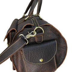 Leather Mens Cool Weekender Bag Vintage Travel Bag Duffle Bag for Men - iwalletsmen