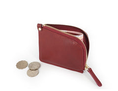 Leather Mens Zipper Small Wallet Wristlet Wallet Clutch Wallet Small Wallet for Men - iwalletsmen