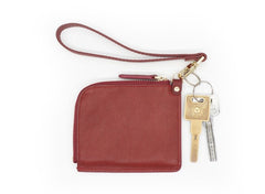 Leather Mens Zipper Small Wallet Wristlet Wallet Clutch Wallet Small Wallet for Men - iwalletsmen