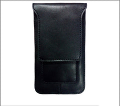 Leather Slim Belt Pouch Mens Small Cases Waist Bag for Men