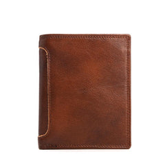 Leather Slim Small Mens Wallet Bifold billfold Wallet for Men - iwalletsmen