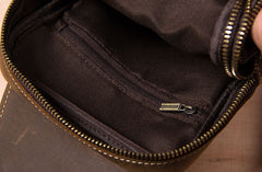 Leather Sling Bag for Men Crossbody Bag Chest Bag for men