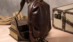 Leather Sling Bag for Men Crossbody Sling Bag Chest Bag for men