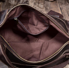 Leather Sling Bag for Men Vintage Chest Crossbody Bag For Mens - iwalletsmen