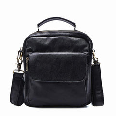 Leather Small Handbag Messenger Bag Shoulder Bag For Men - iwalletsmen
