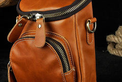 MEN LEATHER Belt Pouch WAIST BAG HIP PACK BELT BAG CELL PHONE HOLSTER - iwalletsmen