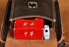 MEN LEATHER Belt Pouch WAIST BAG HIP PACK BELT BAG CELL PHONE HOLSTERS Shoulder Bag - iwalletsmen